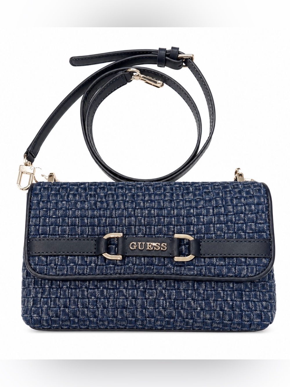 GUESS Majka Crossbody Flap Denim